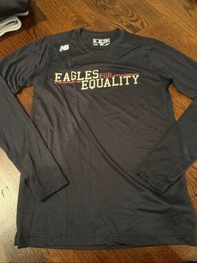 New Balance Boston College Black Long-Sleeve Tee
